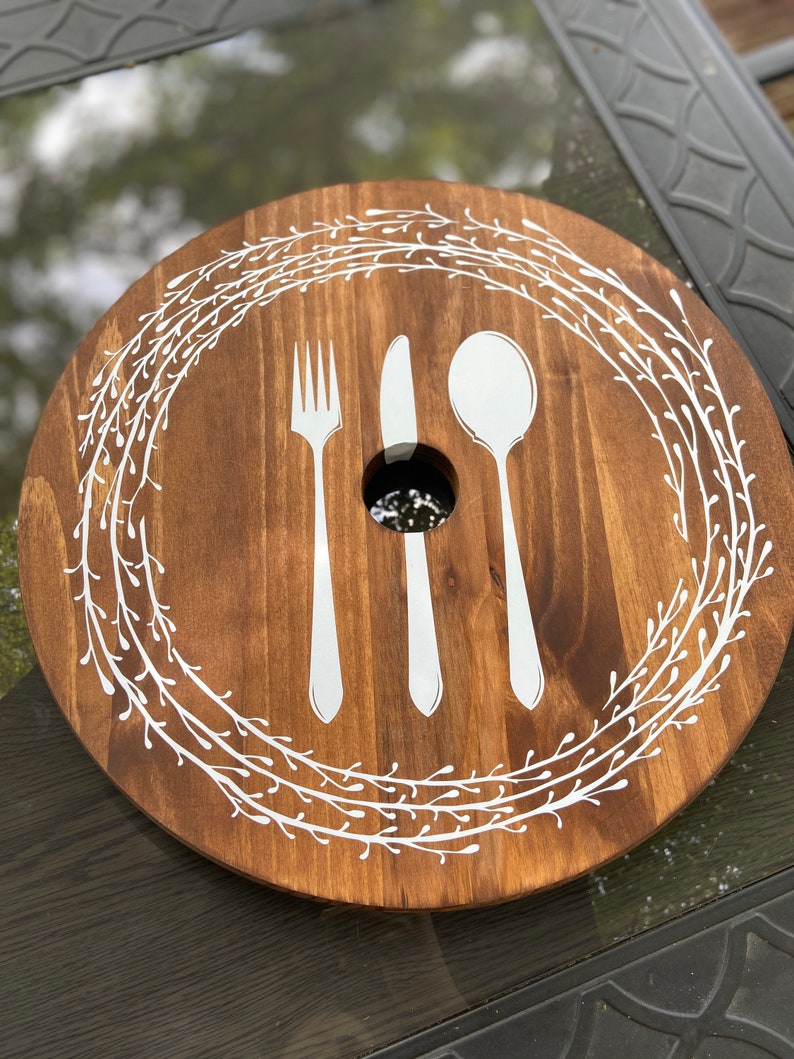 Umbrella Lazy Susan for Patio Table - Etsy