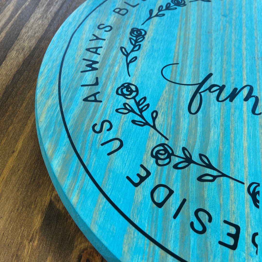 Large Wood Umbrella Lazy Susan for Patio Table Etsy