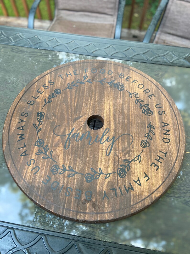 Large Lazy Susan for Patio Table With Umbrella Etsy