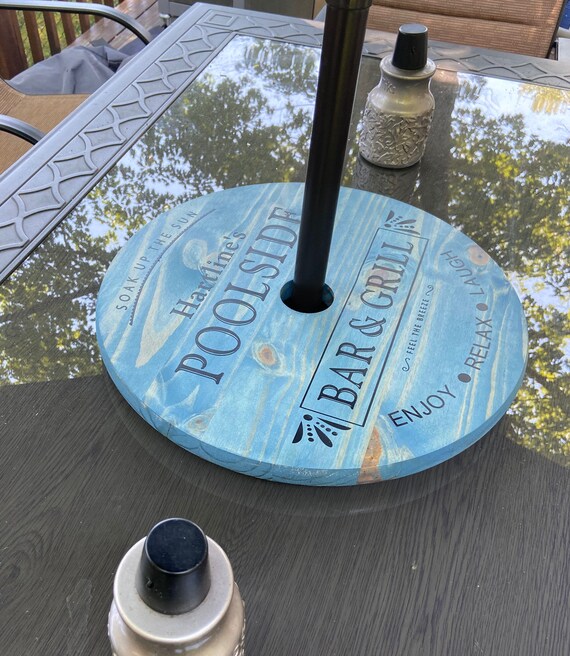 Large Lazy Susan For Patio Table With Umbrella Personalized Etsy