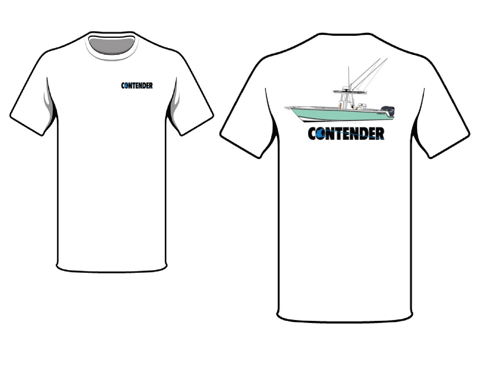 Contender 27 Boat Tshirt Etsy