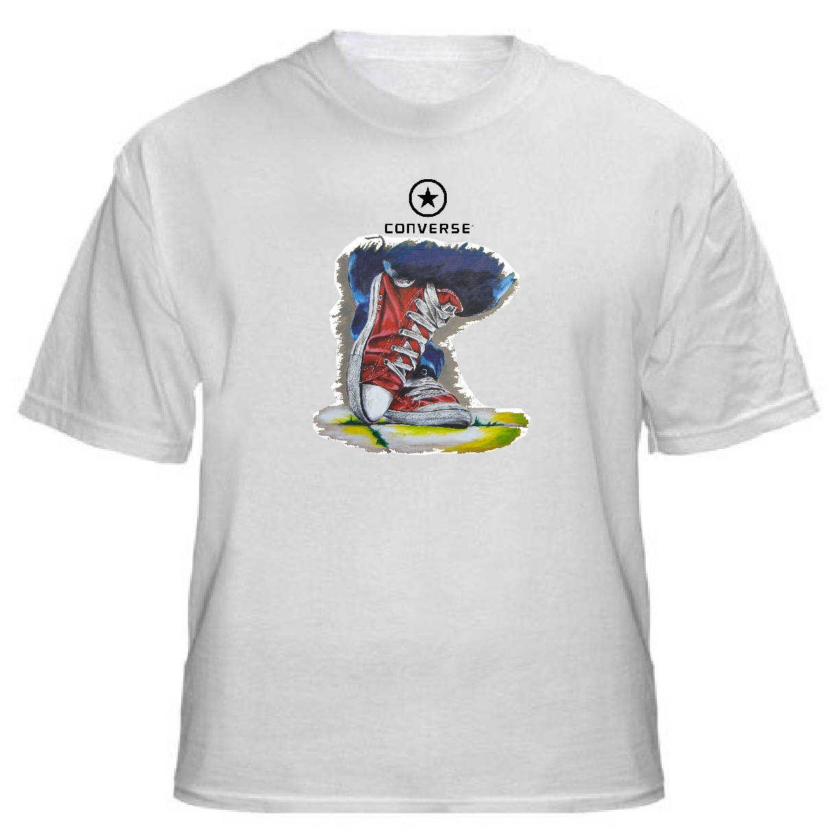 Converse All Star Shoes T-shirt - Etsy