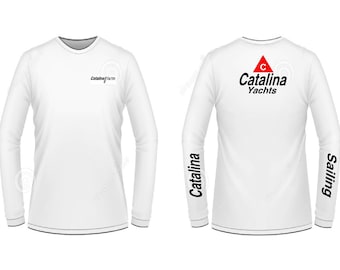 T-shirt Uomo Catalina 30 Mark I - Bianca, 100% Cotone, Grafica Vela