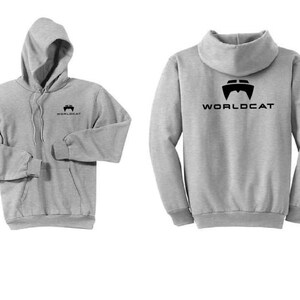 World Cat Ash Grey Hoodie Sweatshirt