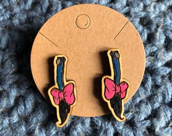 Pendientes con la cola de Igor, Pendientes de Igor, Pendientes de Winnie the Pooh, Pendientes del Oso Pooh