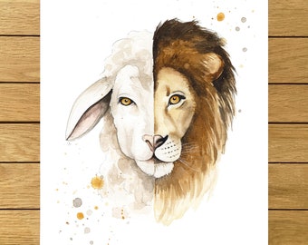 Free Free Lion And Lamb Svg 346 SVG PNG EPS DXF File
