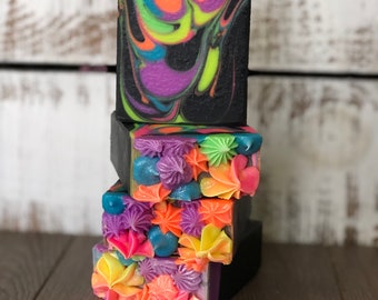 Light Bright Neon Soap | Vegan Soap | Activated Charcoal Soap | Handmade Soap