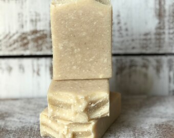 Triple Milk Handmade Soap / fragrance and colorant free/ Vegan Soap