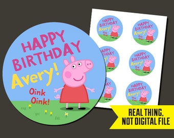 Peppa Pig Stickers - Peppa Pig Birthday StickersPrinted