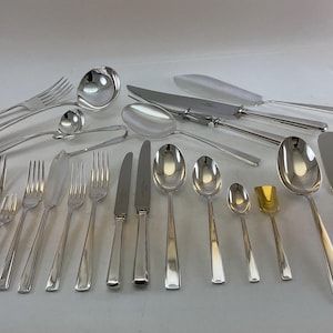 Complete European Cutlery Set for 12, including Fish Eaters & Serving Pieces 144 pieces. 