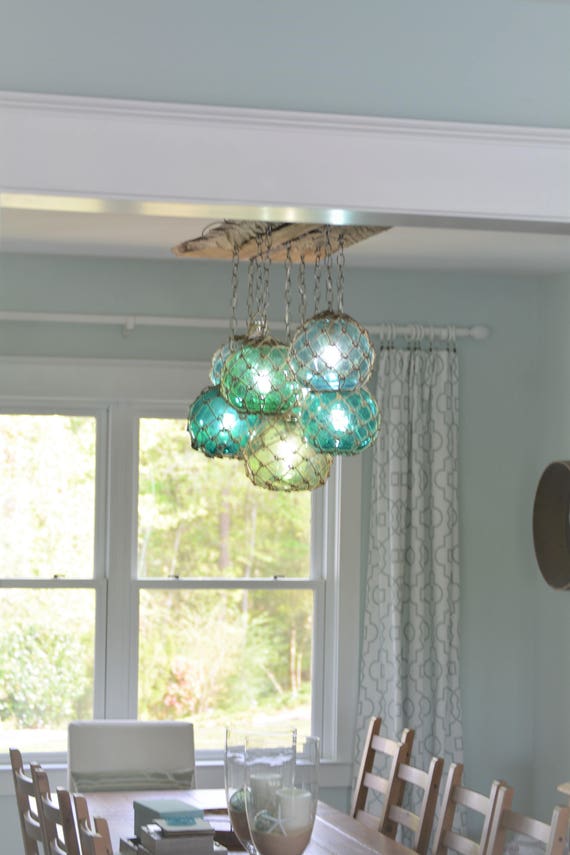 GLASS Fishing Net FLOAT BALLs light lamp 