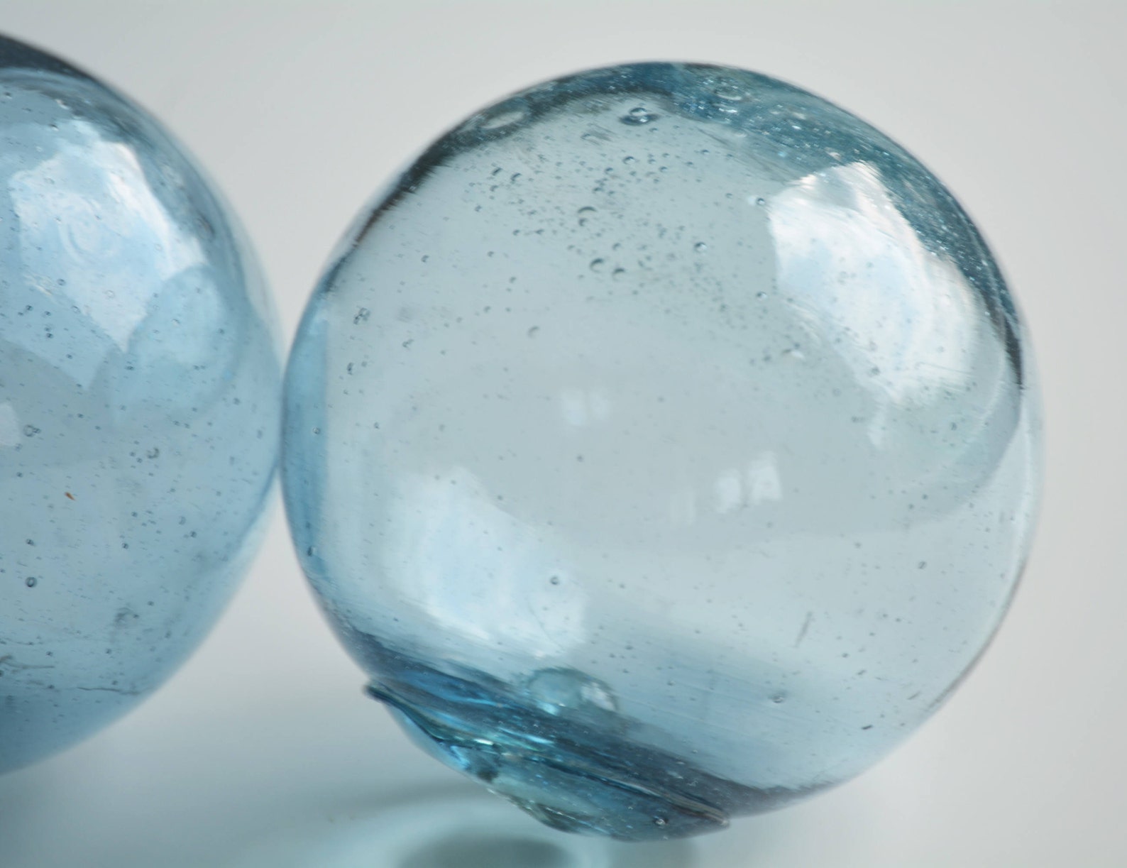 Set of Three Blue Vintage Fishing Floats 3 to 3.5 Inches Etsy