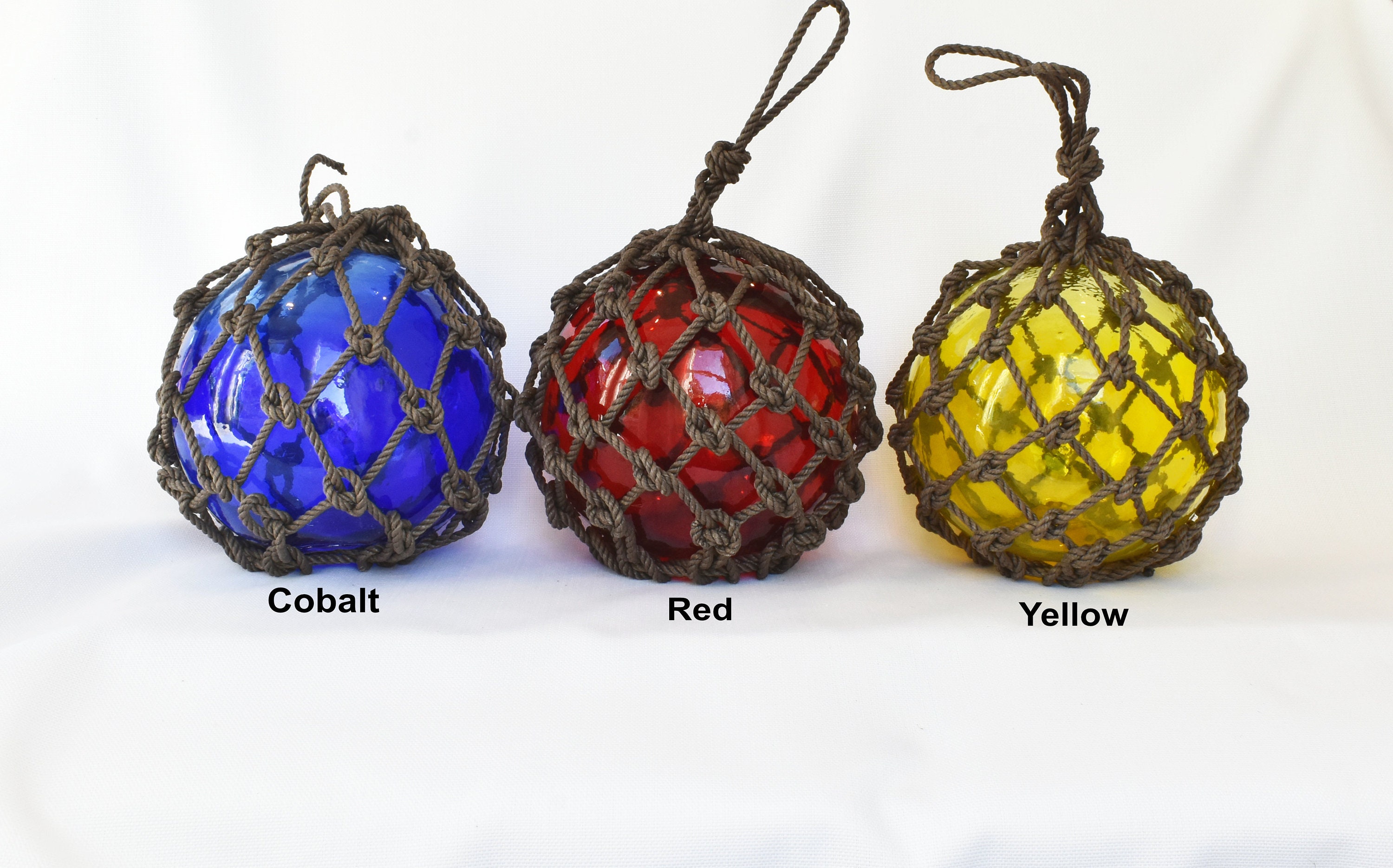 Fishing Float Light Fixture With 3 Glass Floats 
