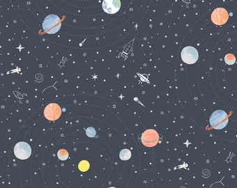 Space Nursery Solar System Sheets Outer Space Crib Bedding Etsy
