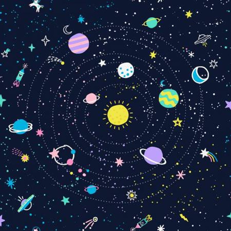 Quick Ship Planet Baby Bedding Space Kids Bedding Night Sky Etsy