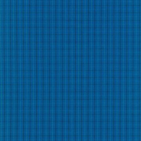 blue plaid crib sheet