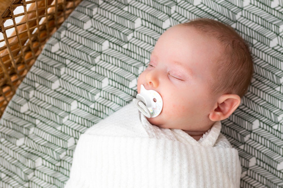 Green Crib Sheet Green Changing Pad Cover Art Deco Nursery Etsy