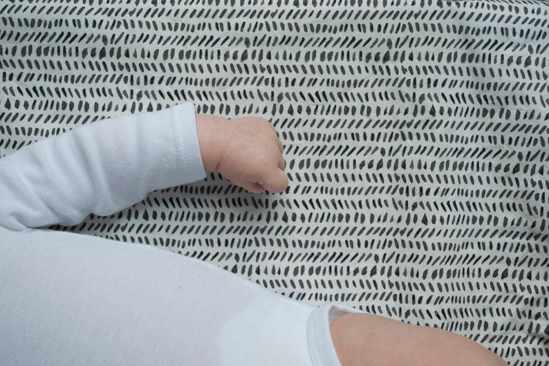 Black White Crib Sheet Black White Baby Bedding Toddler Sheet Etsy