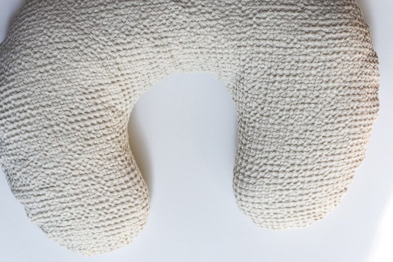 Waffle Linen Nursing Pillow Cover Modern Nursing Pillow Etsy