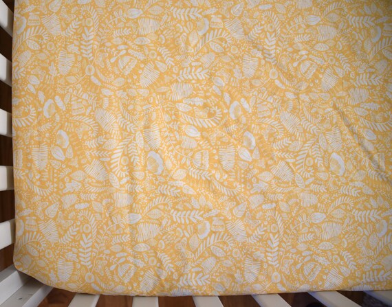 Yellow Crib Bedding Yellow Baby Bedding Woodland Nursery Etsy