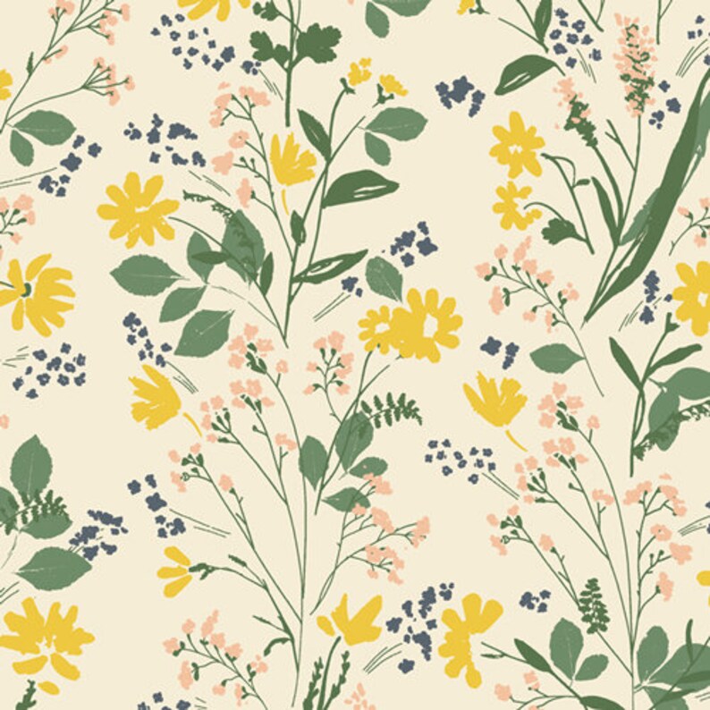 yellow floral crib sheet