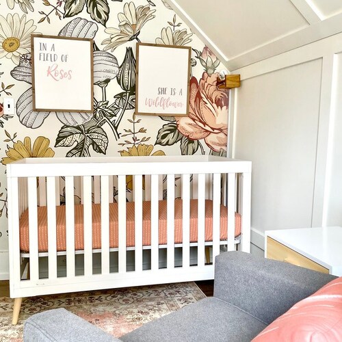 dusty rose crib bedding