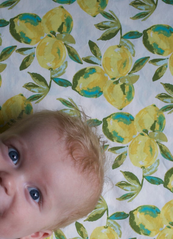 lemon crib sheet