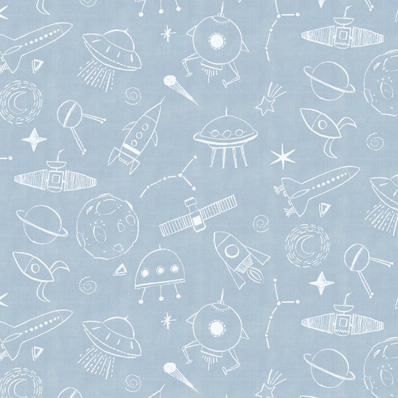 spaceship crib bedding
