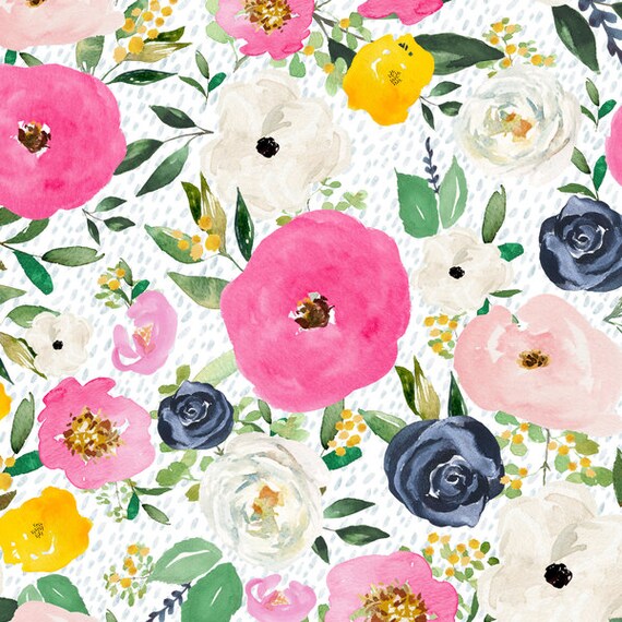 yellow floral crib sheet
