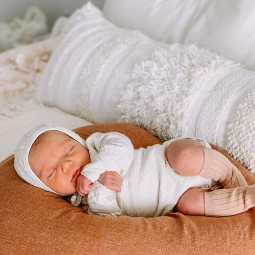 Rust Brown LINEN Nursing Pillow Cover Burnt Umber Cover Etsy