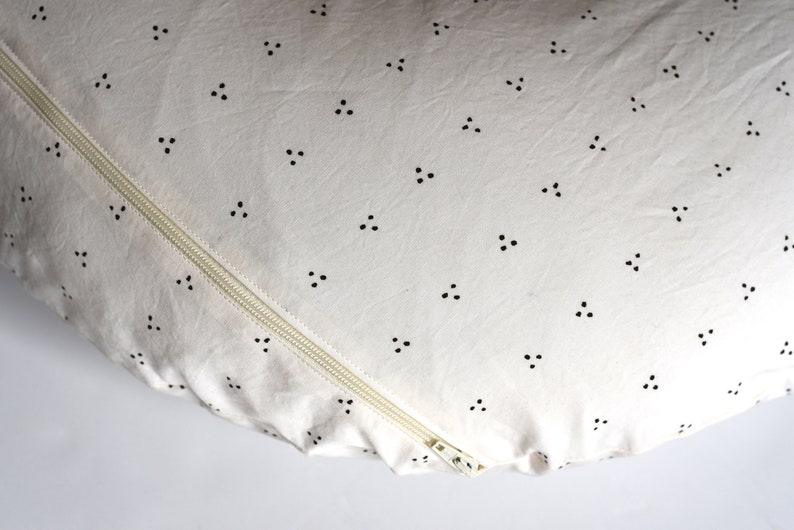 Cream black nursing cover Neutral nursing pillow cover Cream Etsy