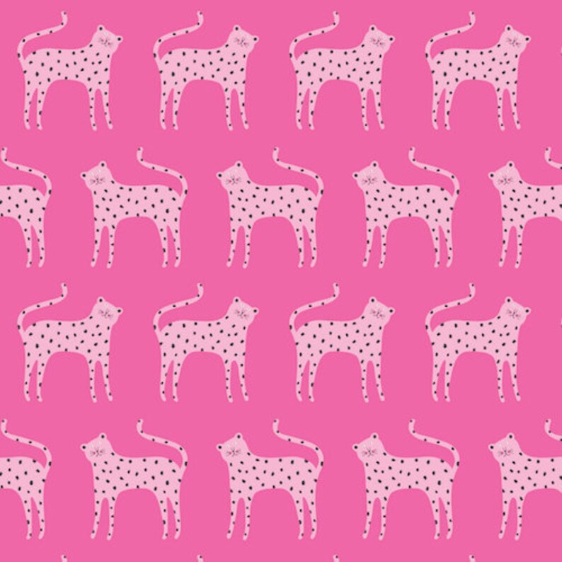 Leopard Crib Bedding Girl Changing Pad Cover Bright Pink Crib Etsy