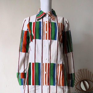 Vintage Marimekko Kirjo Shirt Dress 1973 by Pentti Rinta – Rare Collectible Finnish Design – S/M