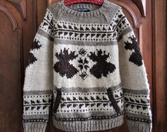 Vintage Ralph Lauren Handmade Chunky Wool Knit Sweater Vintage Ralph Lauren Handmade Chunky Wool Knit Sweater