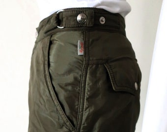 Vintage Oilily khaki cargo trousers pants gorpcore with utility details 1990s 90s made in Portugal