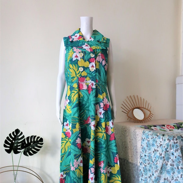 Tropical Print Dress - Etsy