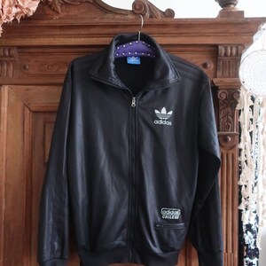Vintage Adidas Chile 62 Shiny Black Track Top Jacket Chile '62 With ...