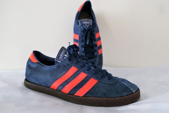 Vintage Dublin Adidas City Series Blue Suede Sneakers - Etsy