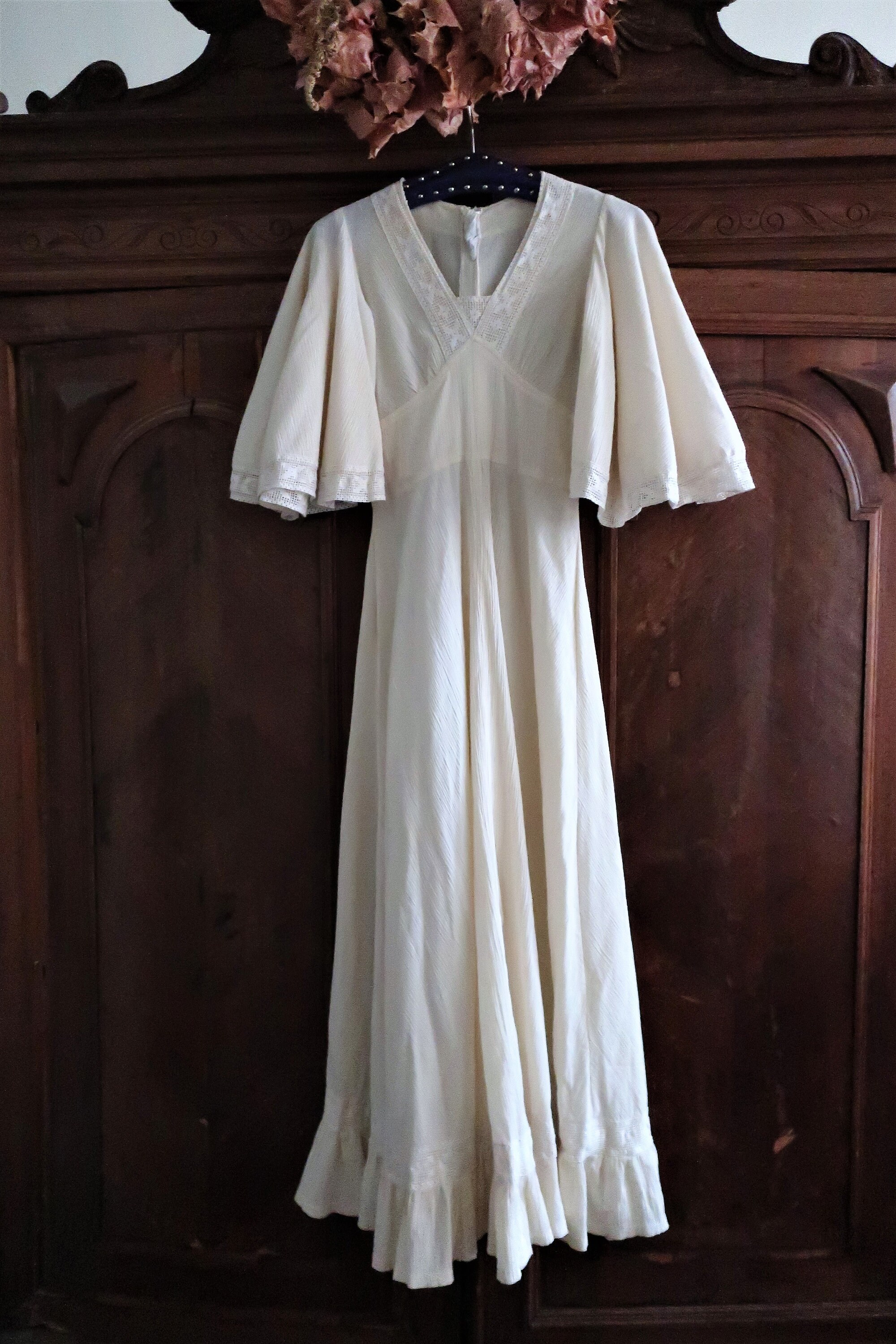Cheesecloth hippie dress hot sale