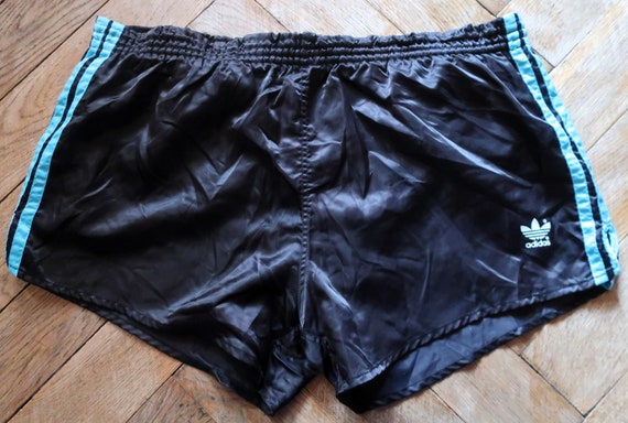 ADIDAS VINTAGE SHORTS FOOTBALL SOCCER RUNNING sz XL NAVY 80s