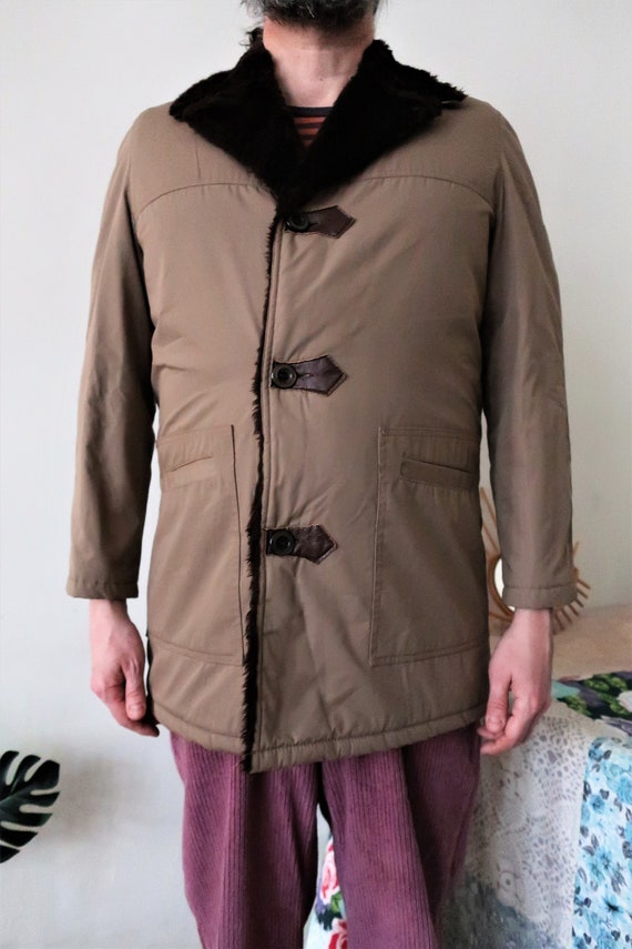 Italian Vintage Stone Short Coat With 