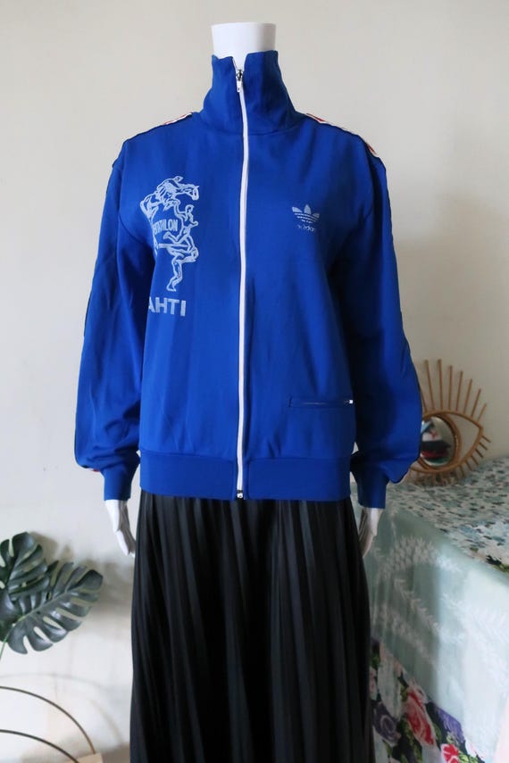 Vintage Adidas Track Jacket 80s / Lahti Pentathlon / Finnlene Back