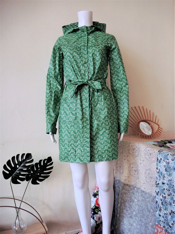 Pu-coated Cotton Raincoat Coat 