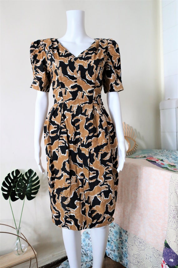 2点♡ LEONARD してやら ワンピース 花柄 トリム シルク100 ベルト 40 