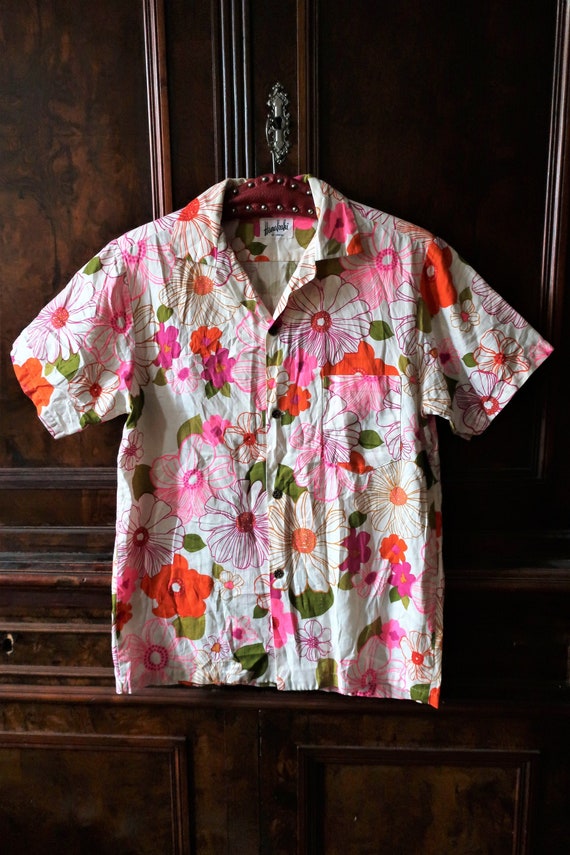 Vintage Hanakahi of Hawaii tropical floral structu