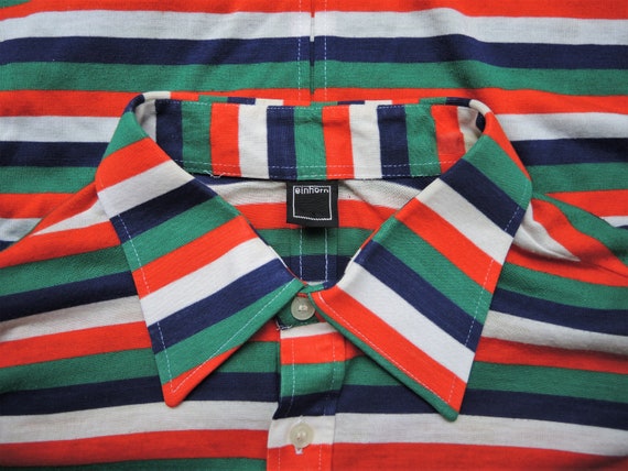 Vintage striped longsleeve polo shirt 1990s - image 7