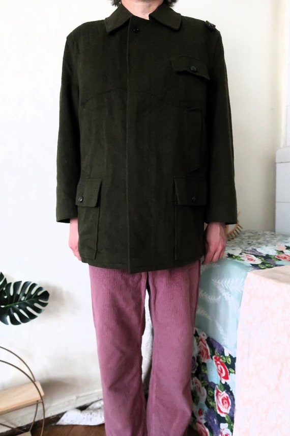 ジャケット・アウター PISCHL Wool Loden Coat Made in Australia Austrian Vintage Pischl Loden Wool Jacket Short Coat With