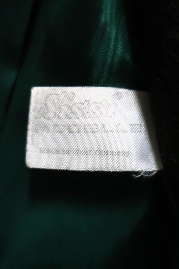 German Vintage Sissi Modelle green trachten wool … - image 9
