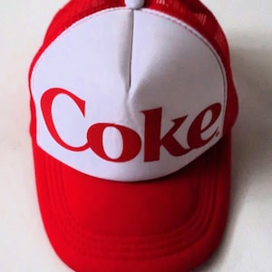 Vintage Coke Coca Cola trucker hat cap 1980s 80s 1990s 90s