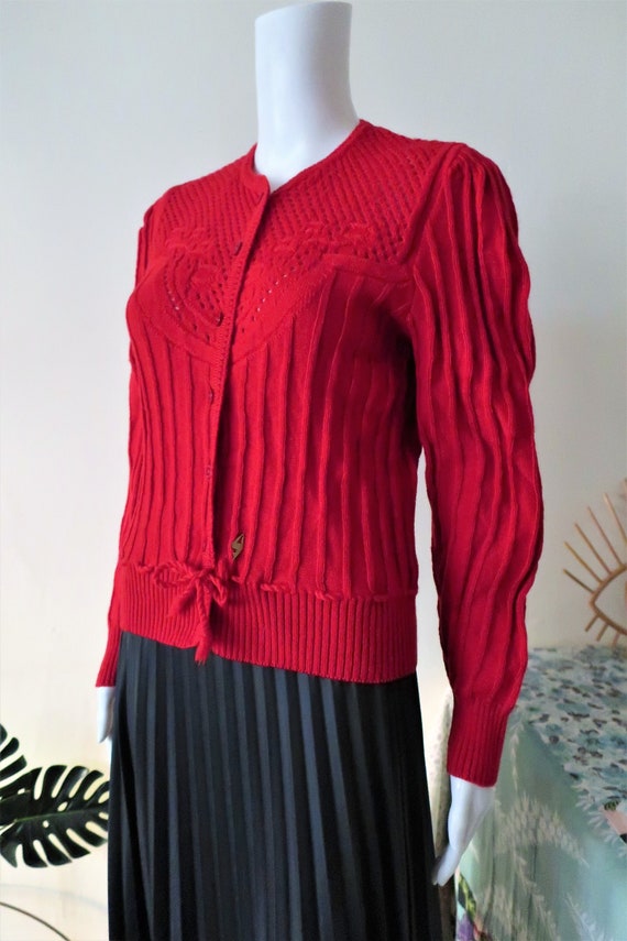 Vintage Kitz-Pichler Austrian trachten wool knit … - image 1